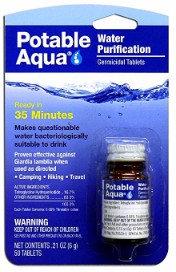 Potable Aqua Water Tablets