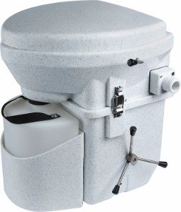 Nature's Head Self Contained Composting Toilet with Close Quarters Spider Handle Design