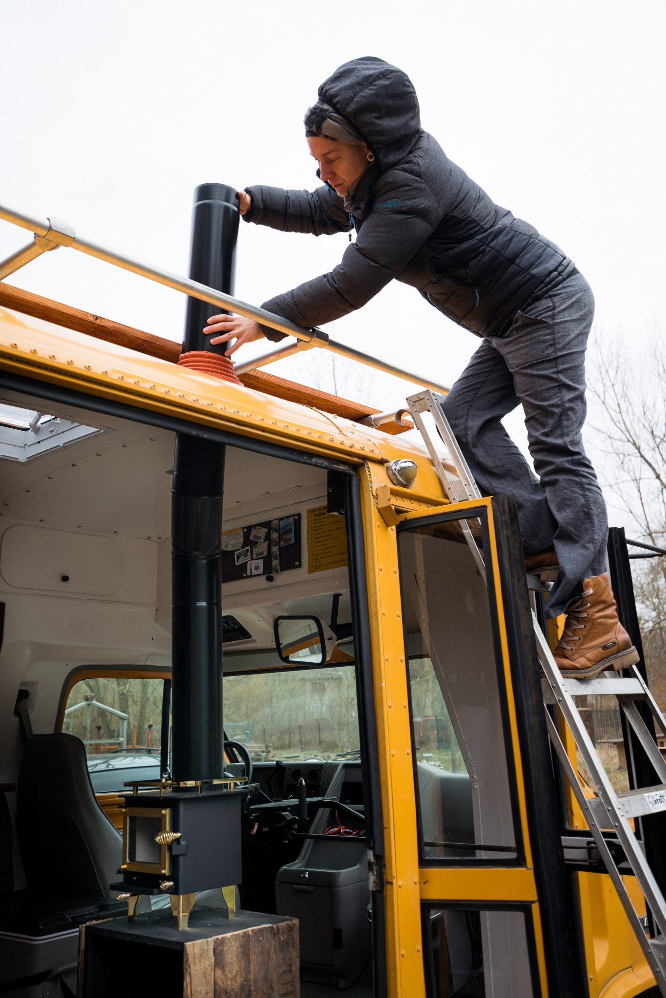 How to Easily Install a Mini Wood Stove in a Camper Van Outbound Living