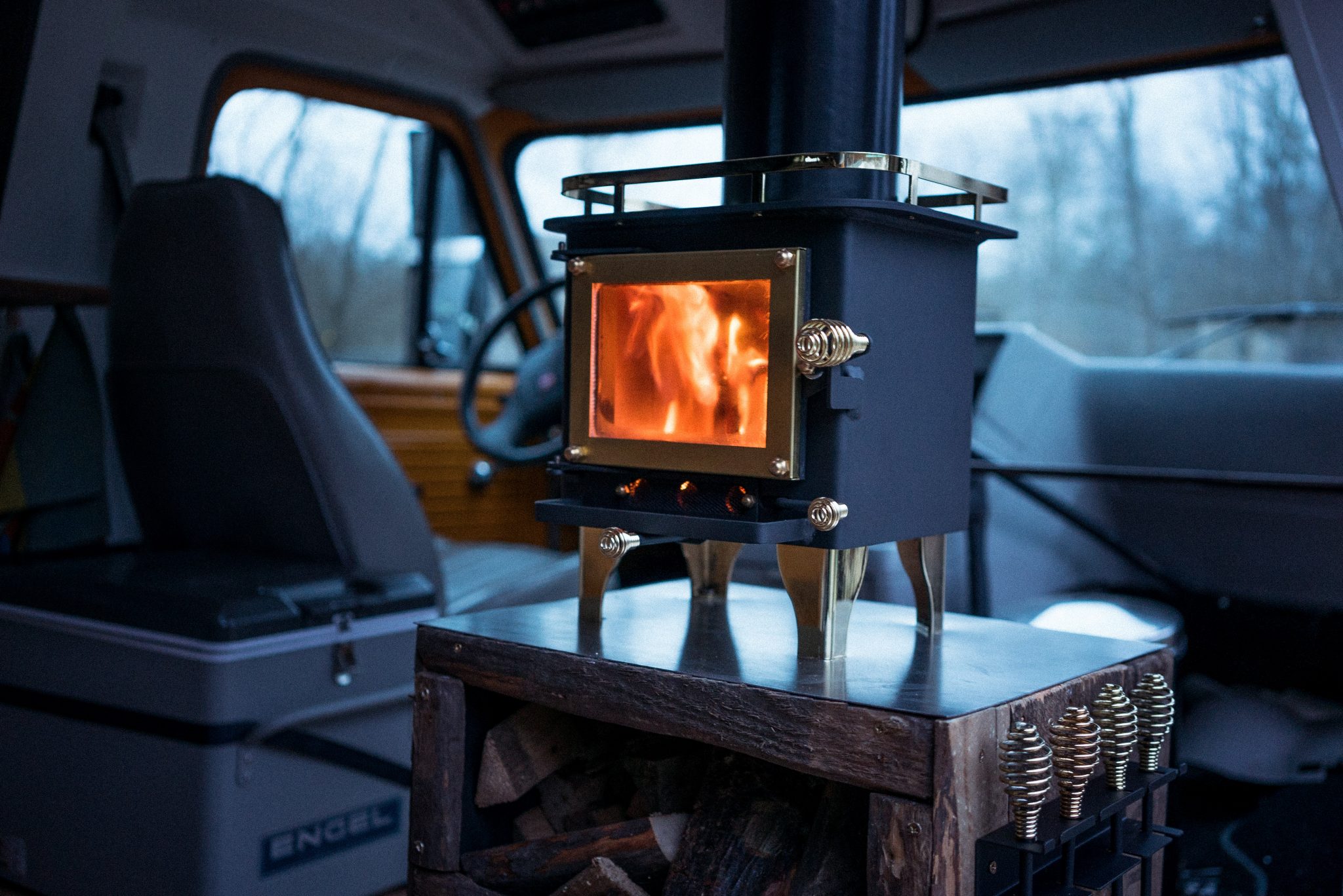 How to Easily Install a Mini Wood Stove in a Camper Van - Outbound Living