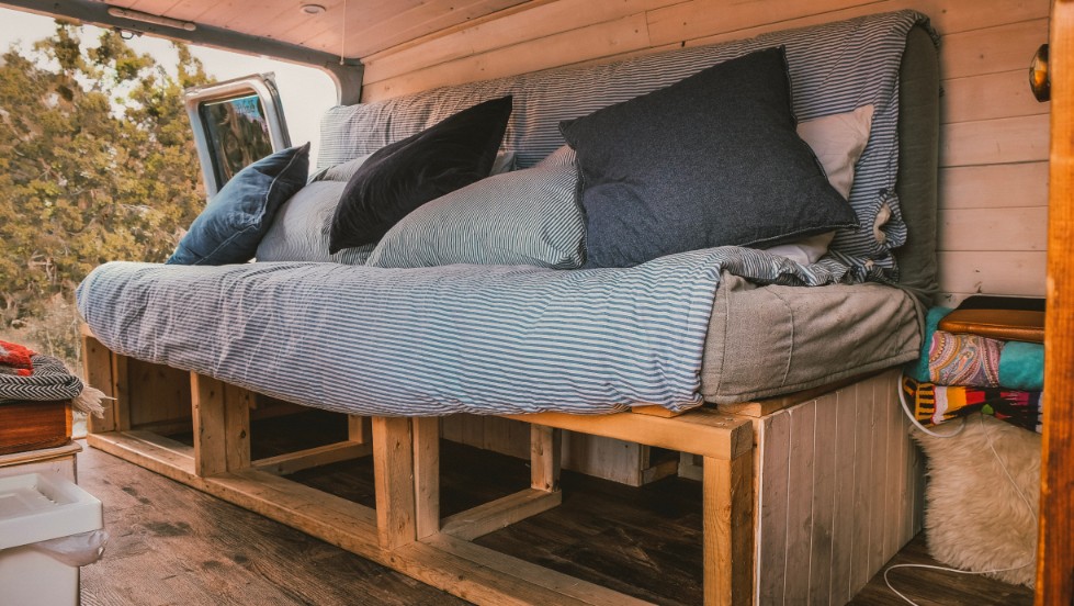 Diy Camper Van Bed Conversion Layout