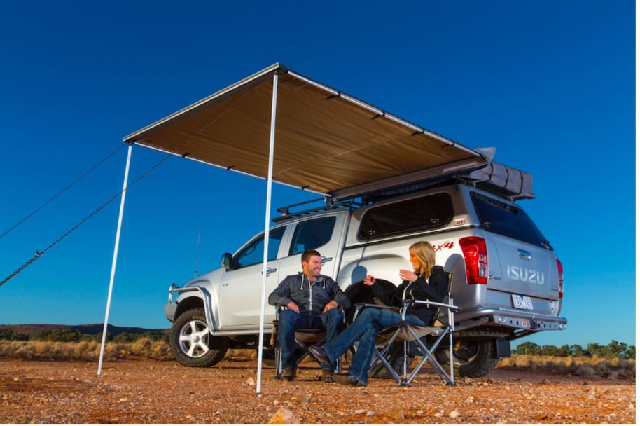 Truck shop camper awning